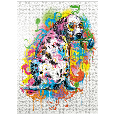 puzzleplate Dalmatian with Rose 500 Jigsaw Puzzle