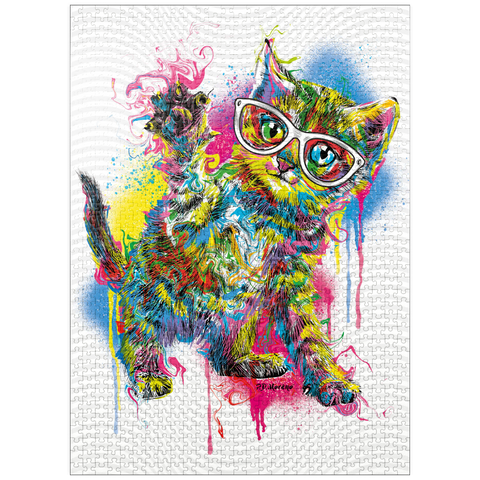 puzzleplate Kitty Saying Hello 1000 Jigsaw Puzzle