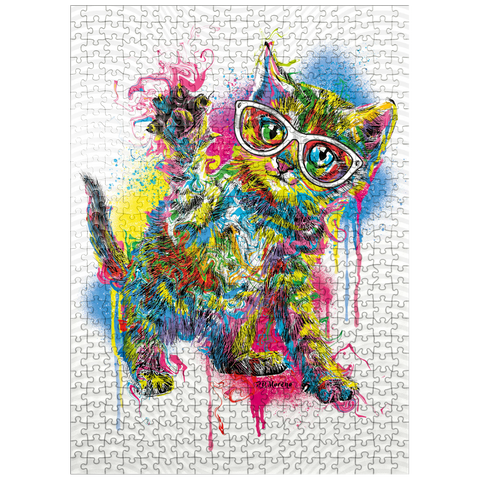 puzzleplate Kitty Saying Hello 500 Jigsaw Puzzle