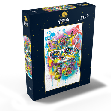 Kitten Soft Eyes 100 Jigsaw Puzzle box view2