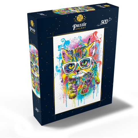 Kitten Soft Eyes 500 Jigsaw Puzzle box view2