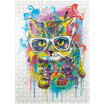 puzzleplate Kitten Soft Eyes 500 Jigsaw Puzzle