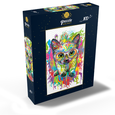 Kitten with Glasses 100 Jigsaw Puzzle box view2