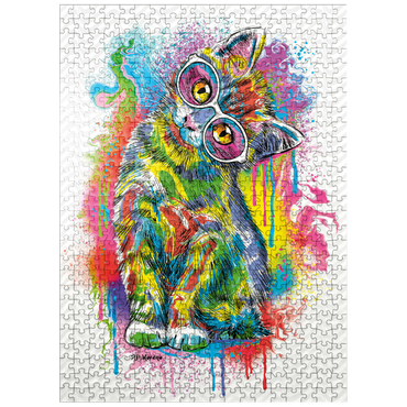 puzzleplate Tilted Kitty 500 Jigsaw Puzzle