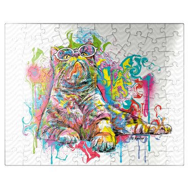 puzzleplate Kitten Staring Away 100 Jigsaw Puzzle