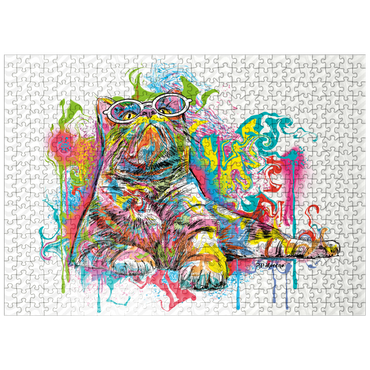 puzzleplate Kitten Staring Away 500 Jigsaw Puzzle