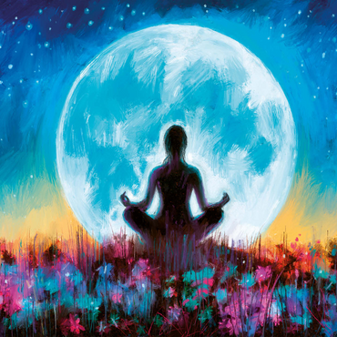 Yoga Moon 1000 Jigsaw Puzzle 3D Modell