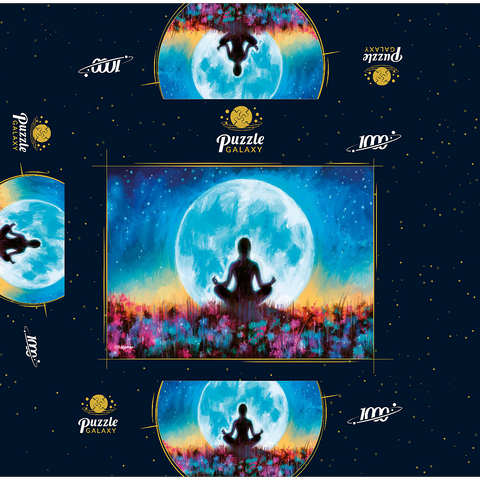 Yoga Moon 1000 Jigsaw Puzzle box 3D Modell