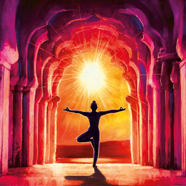 Yoga Sunrise 1000 Jigsaw Puzzle 3D Modell