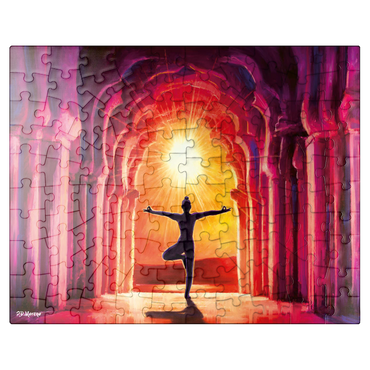 puzzleplate Yoga Sunrise 100 Jigsaw Puzzle