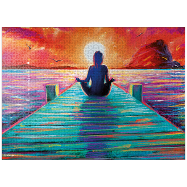 puzzleplate Yoga on the Dock 1000 Jigsaw Puzzle