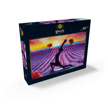 Yoga by the Flowers 100 Jigsaw Puzzle box view2