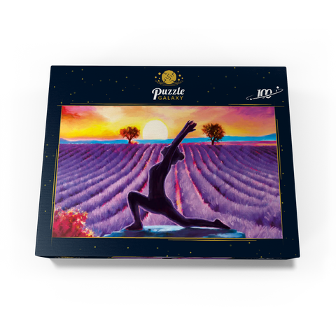 Yoga by the Flowers 100 Jigsaw Puzzle box view3