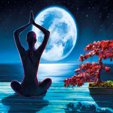 Yoga with the Ocean 100 Jigsaw Puzzle 3D Modell