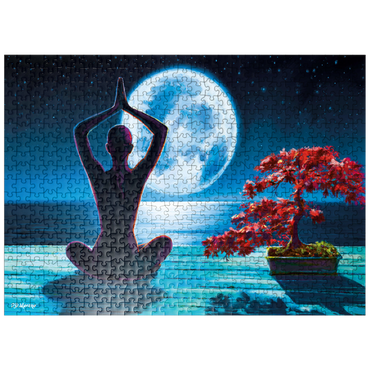 puzzleplate Yoga with the Ocean 500 Jigsaw Puzzle