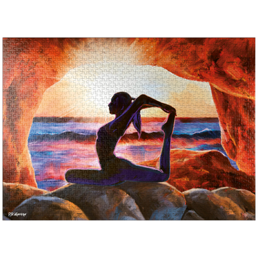 puzzleplate Yoga on the Rocks 1000 Jigsaw Puzzle