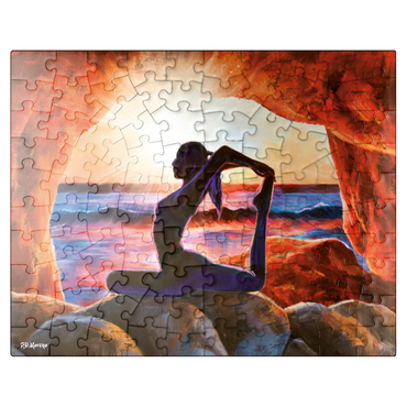 puzzleplate Yoga on the Rocks 100 Jigsaw Puzzle