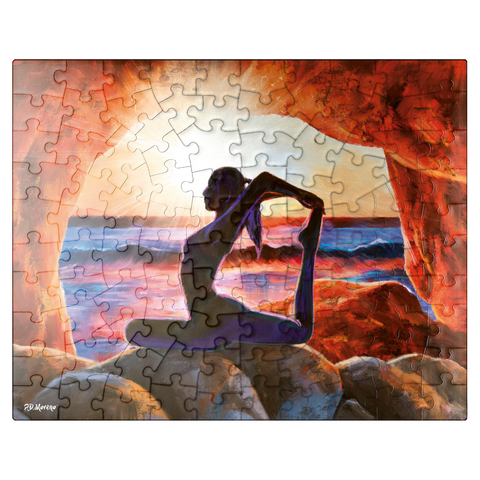 puzzleplate Yoga on the Rocks 100 Jigsaw Puzzle