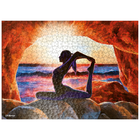 puzzleplate Yoga on the Rocks 500 Jigsaw Puzzle