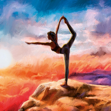 Mountain Yoga 1000 Jigsaw Puzzle 3D Modell