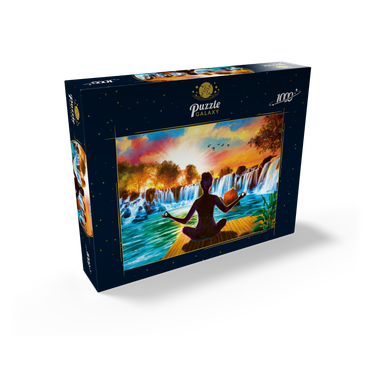 Waterfall Yoga 1000 Jigsaw Puzzle box view2