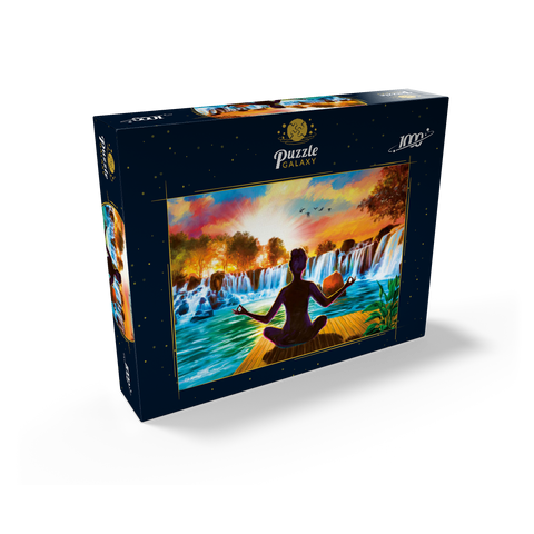 Waterfall Yoga 1000 Jigsaw Puzzle box view2