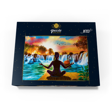 Waterfall Yoga 1000 Jigsaw Puzzle box view3