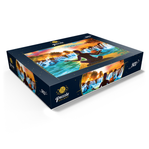 Waterfall Yoga 500 Jigsaw Puzzle box view1