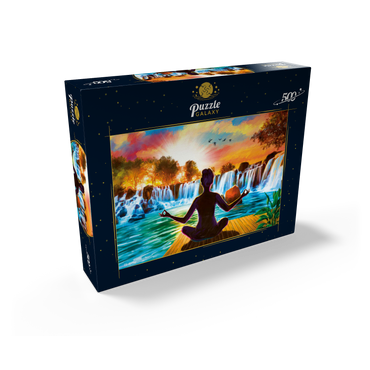 Waterfall Yoga 500 Jigsaw Puzzle box view2