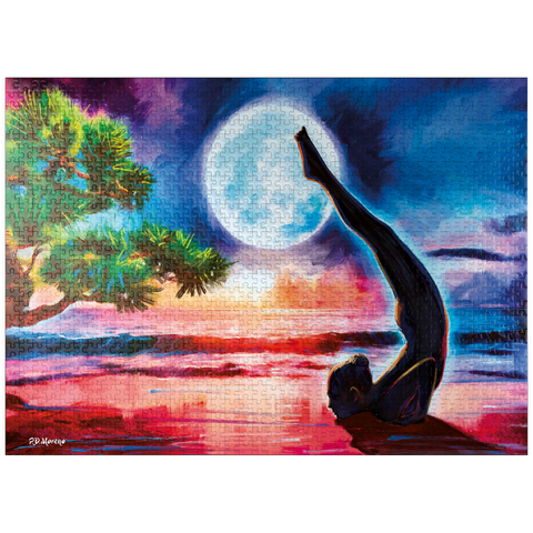 puzzleplate Yoga on the beach 1000 Jigsaw Puzzle