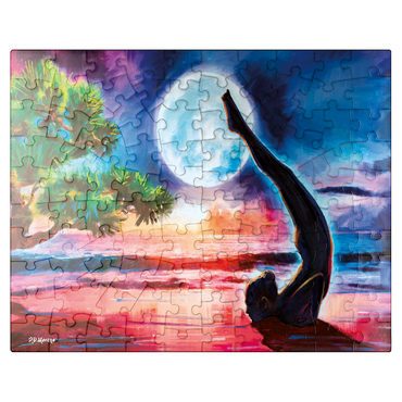 puzzleplate Yoga on the beach 100 Jigsaw Puzzle