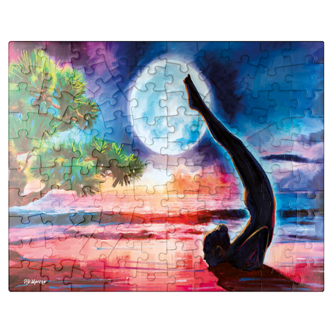 puzzleplate Yoga on the beach 100 Jigsaw Puzzle