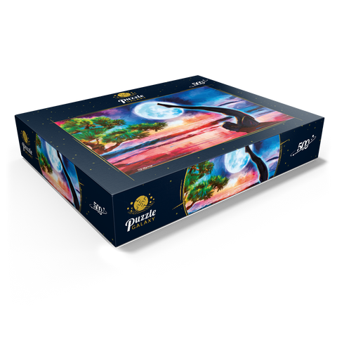 Yoga on the beach 500 Jigsaw Puzzle box view1