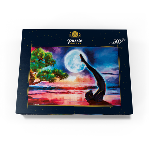 Yoga on the beach 500 Jigsaw Puzzle box view3