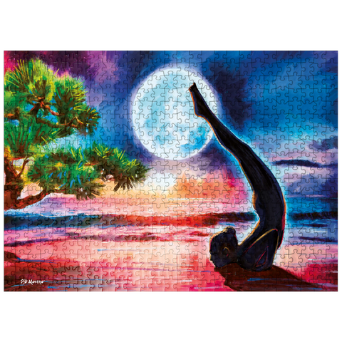 puzzleplate Yoga on the beach 500 Jigsaw Puzzle