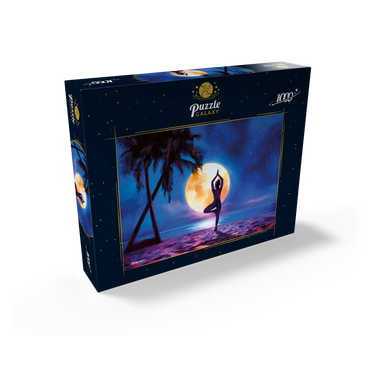 Yoga with Palm Trees 1000 Jigsaw Puzzle box view2