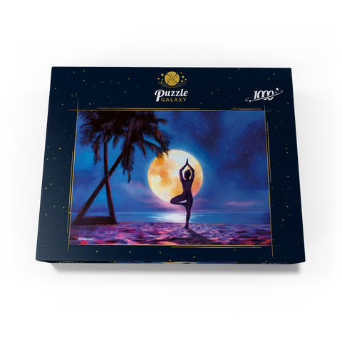 Yoga with Palm Trees 1000 Jigsaw Puzzle box view3