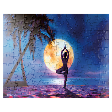 puzzleplate Yoga with Palm Trees 100 Jigsaw Puzzle