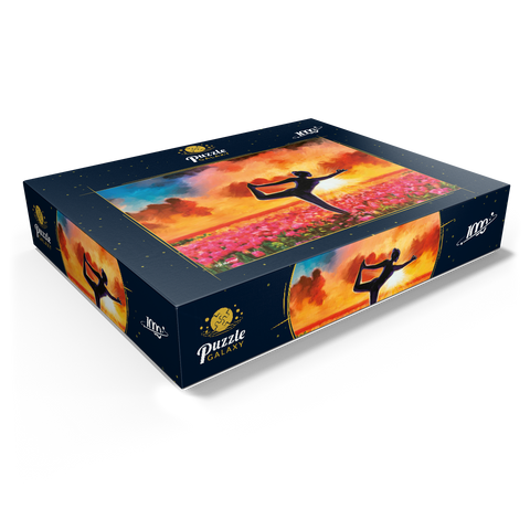 Yoga in a Flower Bed 1000 Jigsaw Puzzle box view1