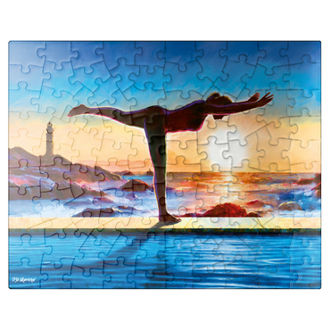 puzzleplate Yoga by the Water 100 Jigsaw Puzzle