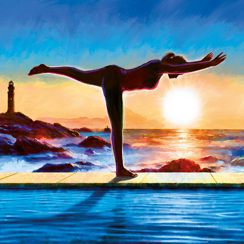 Yoga by the Water 100 Jigsaw Puzzle 3D Modell