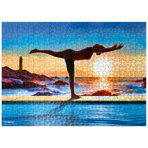 puzzleplate Yoga by the Water 500 Jigsaw Puzzle