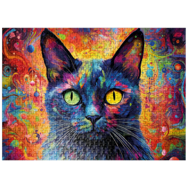 puzzleplate Magical fantasy cat 500 Jigsaw Puzzle