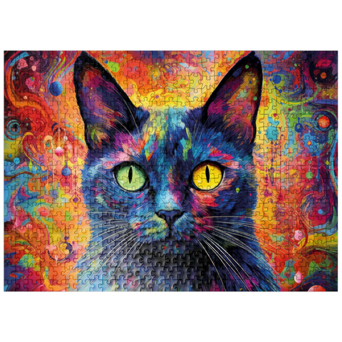 puzzleplate Magical fantasy cat 500 Jigsaw Puzzle