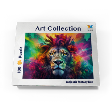 Majestic fantasy lion 100 Jigsaw Puzzle box view3