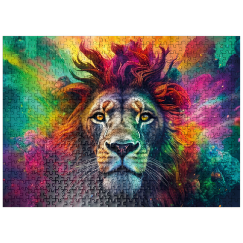 puzzleplate Majestic fantasy lion 500 Jigsaw Puzzle