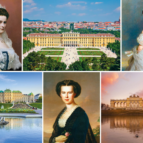 Empress Elisabeth - Sisi - Collage No.2 - Vienna 1000 Jigsaw Puzzle 3D Modell