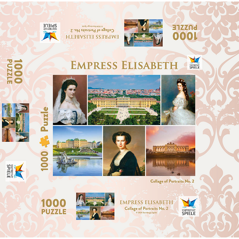 Empress Elisabeth - Sisi - Collage No.2 - Vienna 1000 Jigsaw Puzzle box 3D Modell