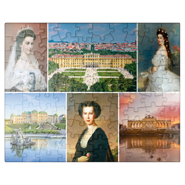 puzzleplate Empress Elisabeth - Sisi - Collage No.2 - Vienna 100 Jigsaw Puzzle