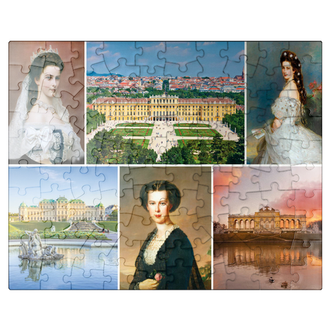 puzzleplate Empress Elisabeth - Sisi - Collage No.2 - Vienna 100 Jigsaw Puzzle